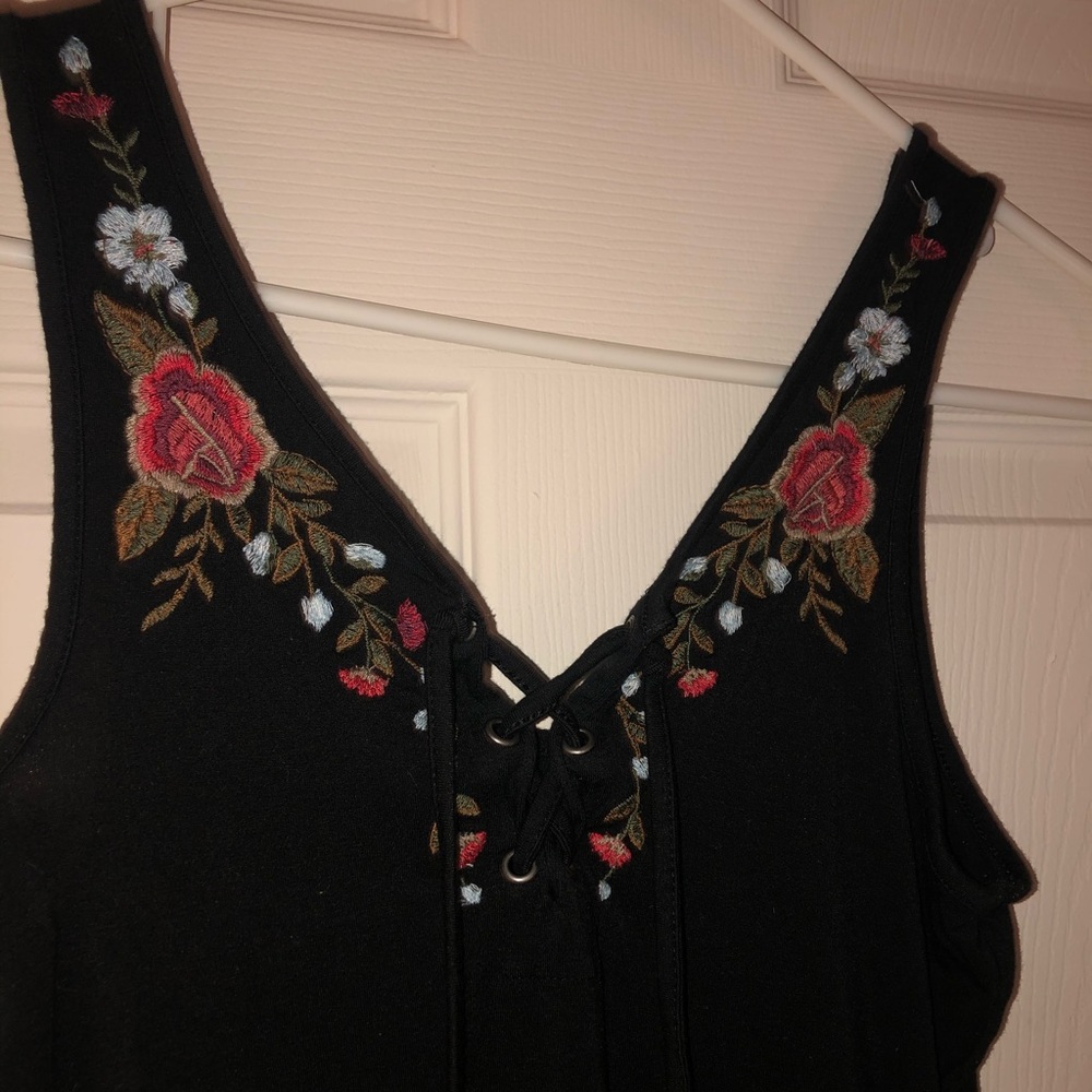 Black American Eagle Body Suit